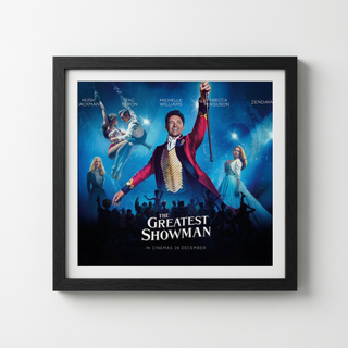 The Greatest Showman Movie Poster - Wooden Framed Canvas