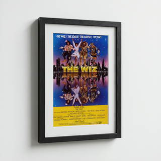 The Wiz Classic Movie Poster - Wooden Framed Canvas