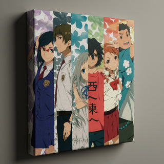 Anohana Floral Cast Poster