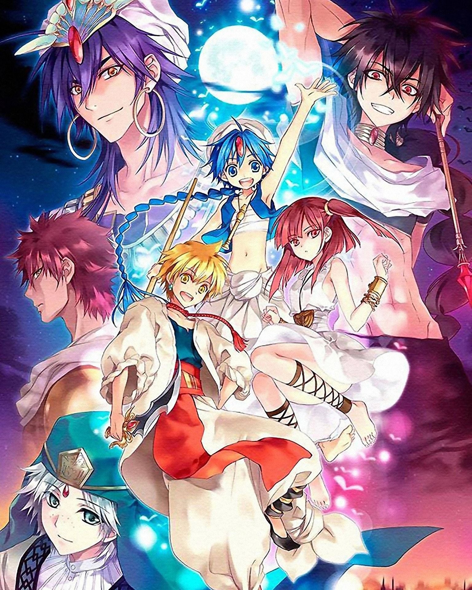 Magi Anime Adventure Group Poster