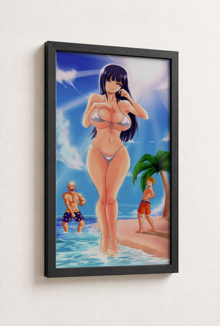 Hinata Hyuga Bikini Beach Poster