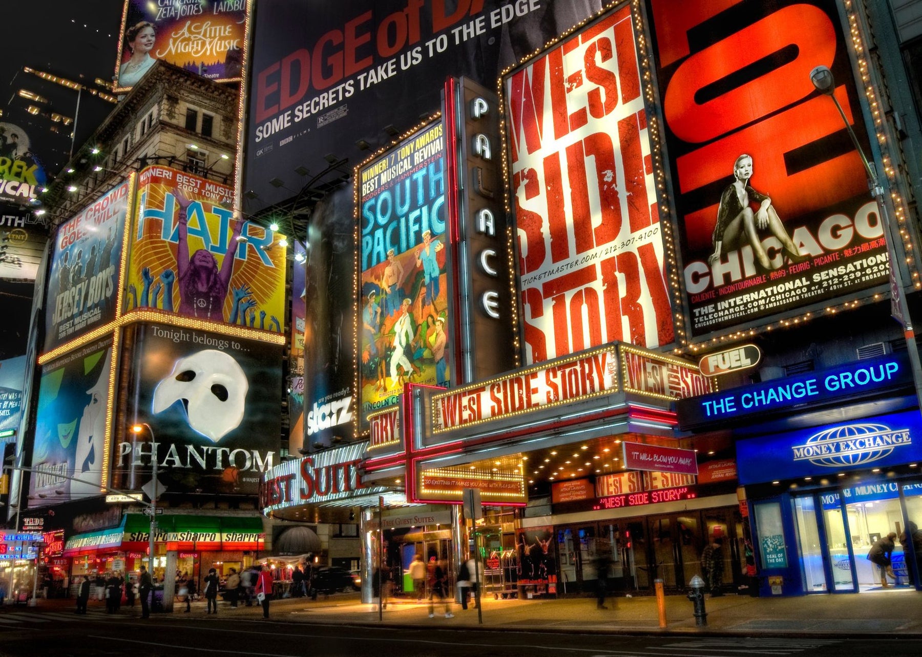 Times Square Broadway Night