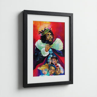 Regal King Vibrant Art Poster