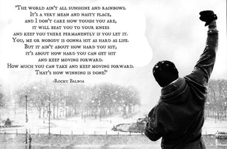 Rocky Balboa Motivational Quote Poster