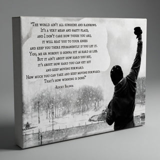 Rocky Balboa Motivational Quote Poster