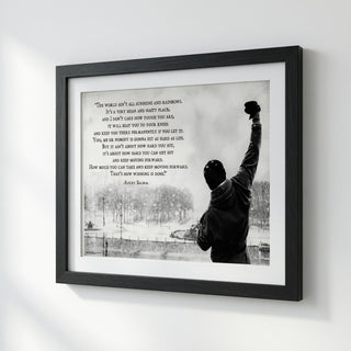 Rocky Balboa Motivational Quote Poster