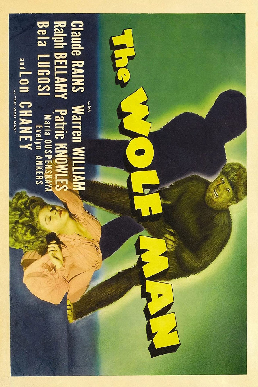 The Wolf Man Vintage Poster