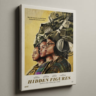 Hidden Figures Retro Movie Poster