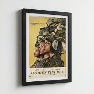 Hidden Figures Retro Movie Poster