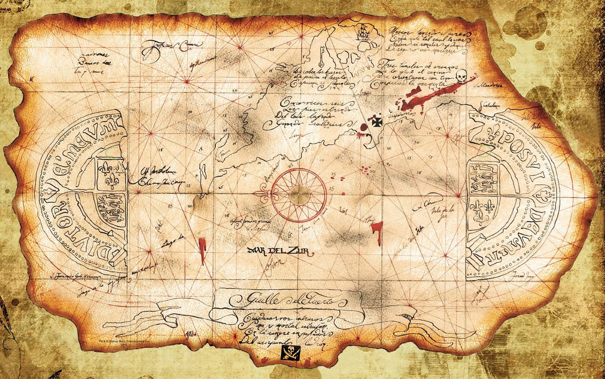 Pirates of the Caribbean Treasure Map