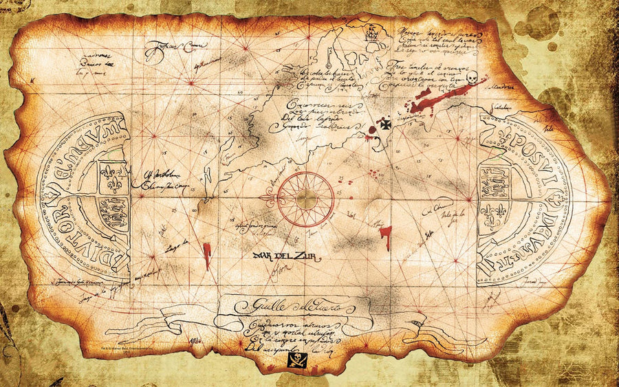 Pirates of the Caribbean Treasure Map