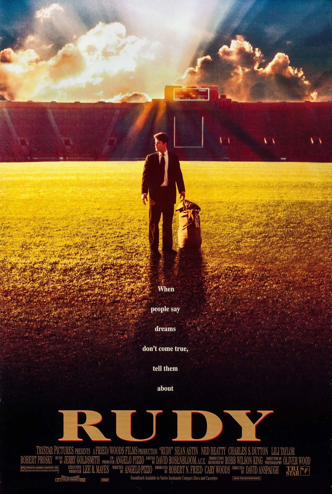 Rudy Inspirational Sports Movie Poster