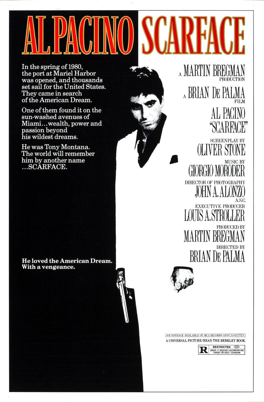 Scarface Al Pacino Movie Poster