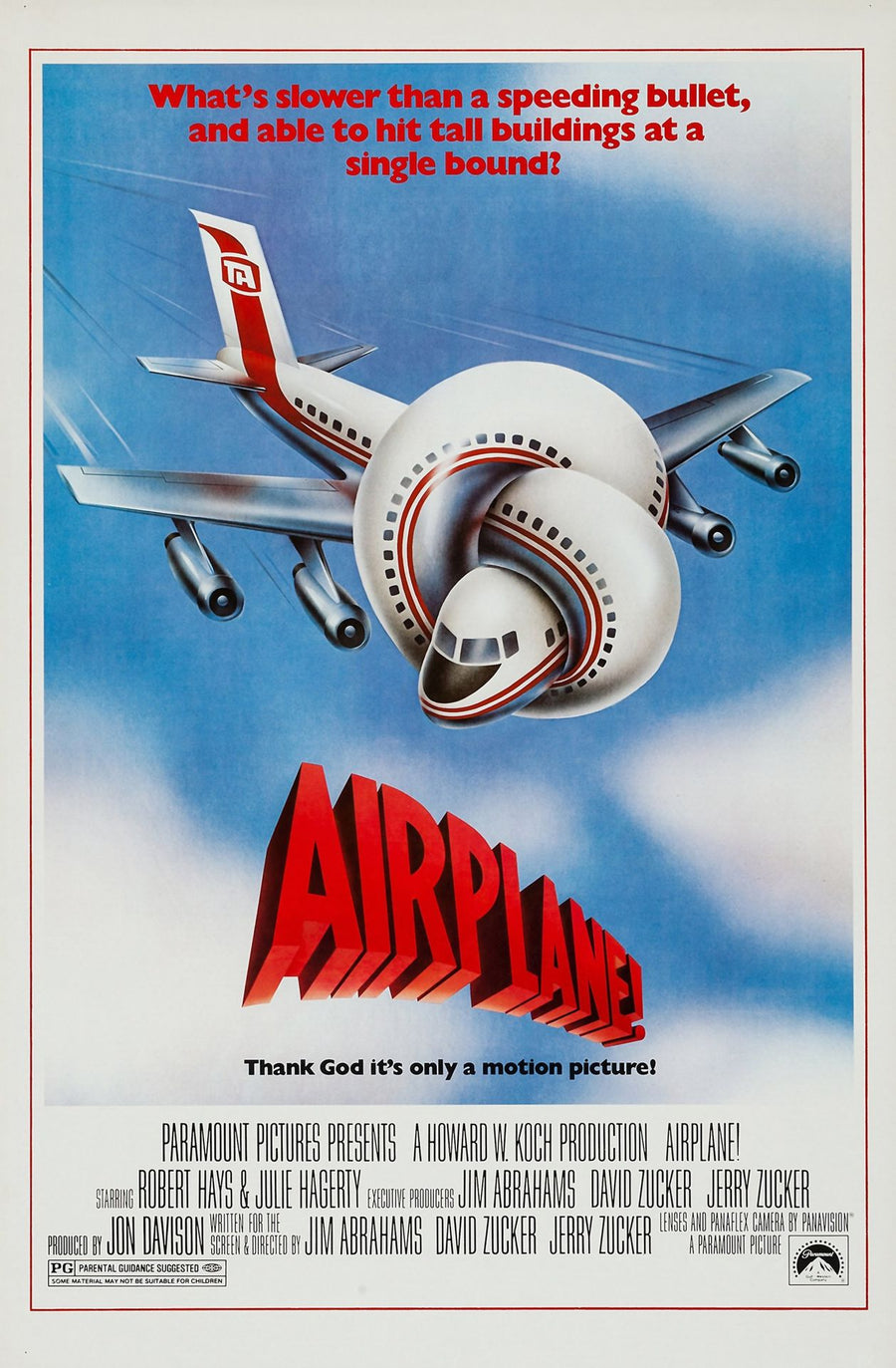Classic Airplane Movie Poster