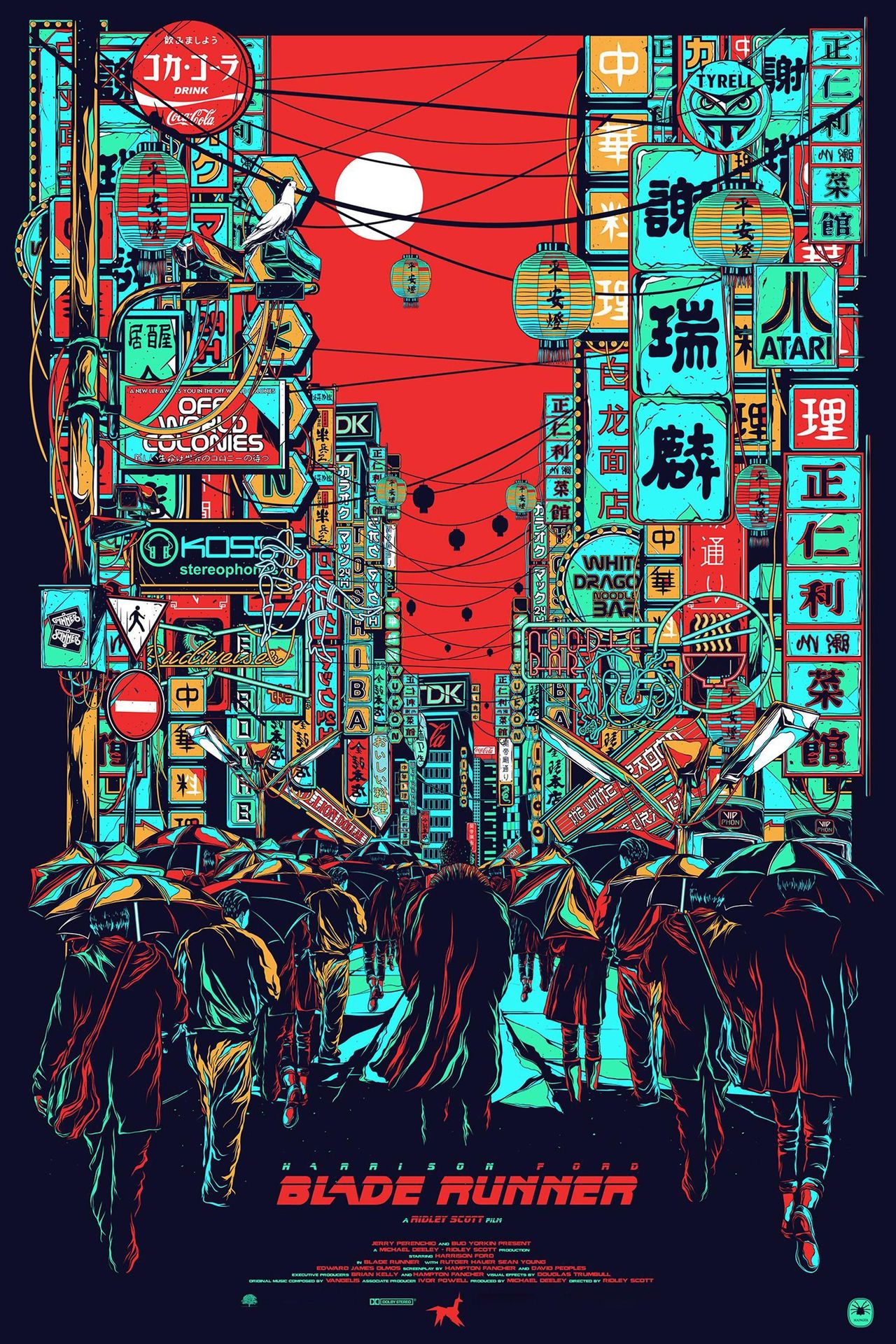 Blade Runner Neon City Poster