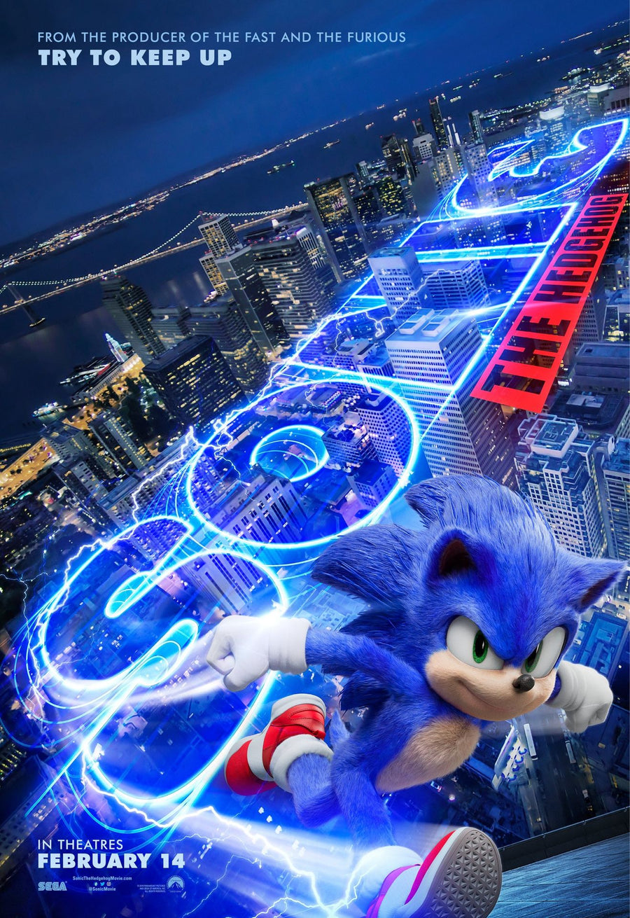 Sonic The Hedgehog Action Poster