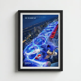 Sonic The Hedgehog Action Poster