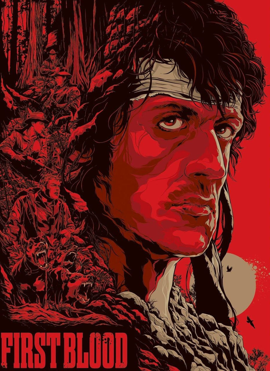 Rambo First Blood Graphic Poster