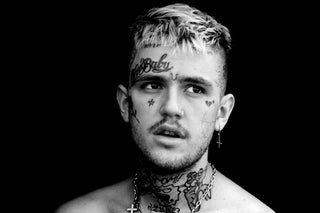 Lil Peep Black and White Portrait