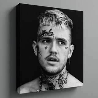 Lil Peep Black and White Portrait