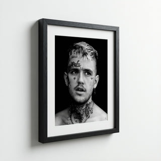 Lil Peep Black and White Portrait