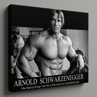 Arnold Schwarzenegger Motivational Gym Poster