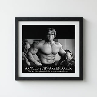 Arnold Schwarzenegger Motivational Gym Poster