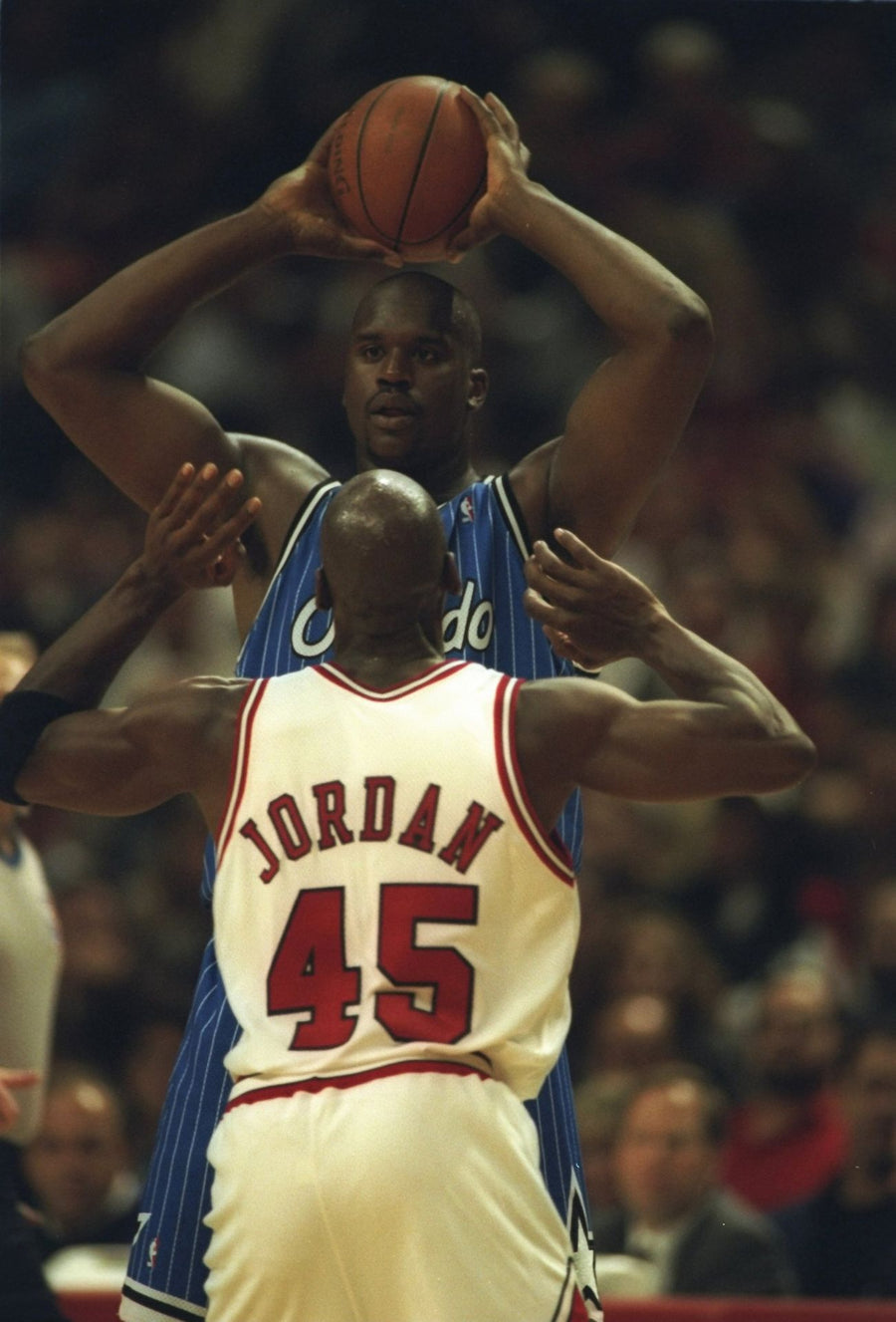 Jordan vs Shaq NBA Legends Poster