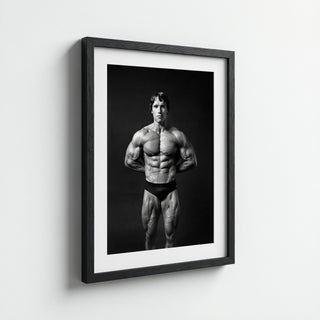 Young Arnold Schwarzenegger Muscle Portrait