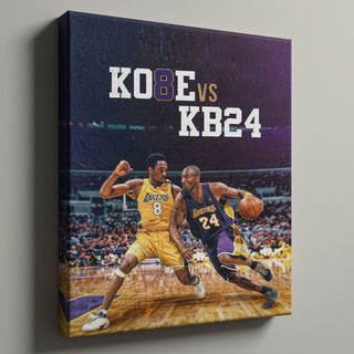 Kobe Bryant 8 vs 24 Poster
