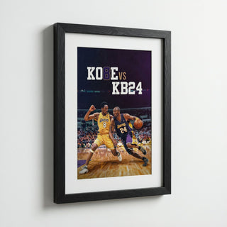 Kobe Bryant 8 vs 24 Poster