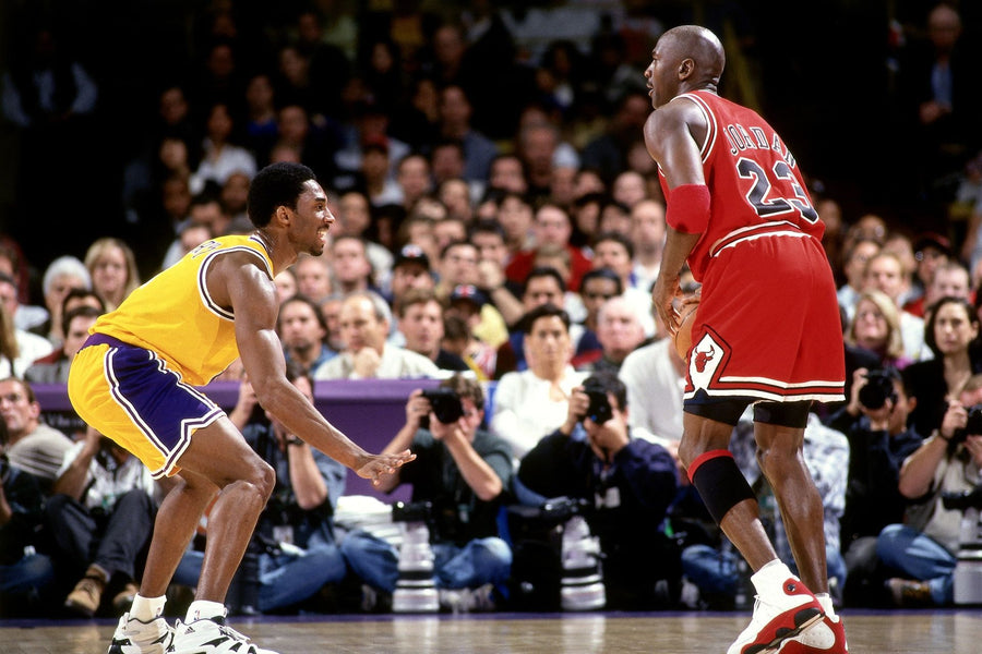 Jordan vs Kobe Basketball Poster