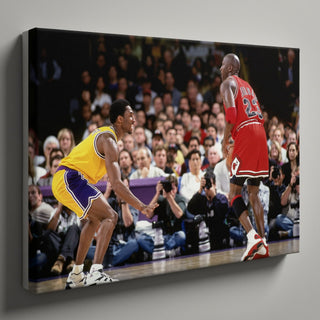 Jordan vs Kobe Basketball Poster