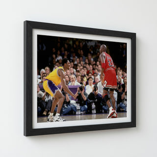 Jordan vs Kobe Basketball Poster