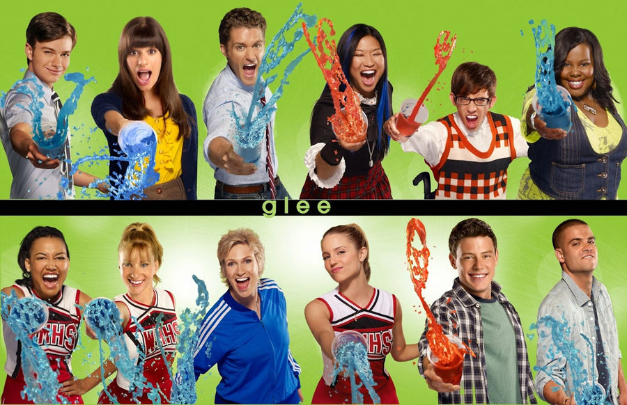 Glee Cast Slushie Throw Poster