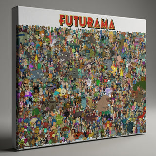 Futurama Complete Character Collage Poster