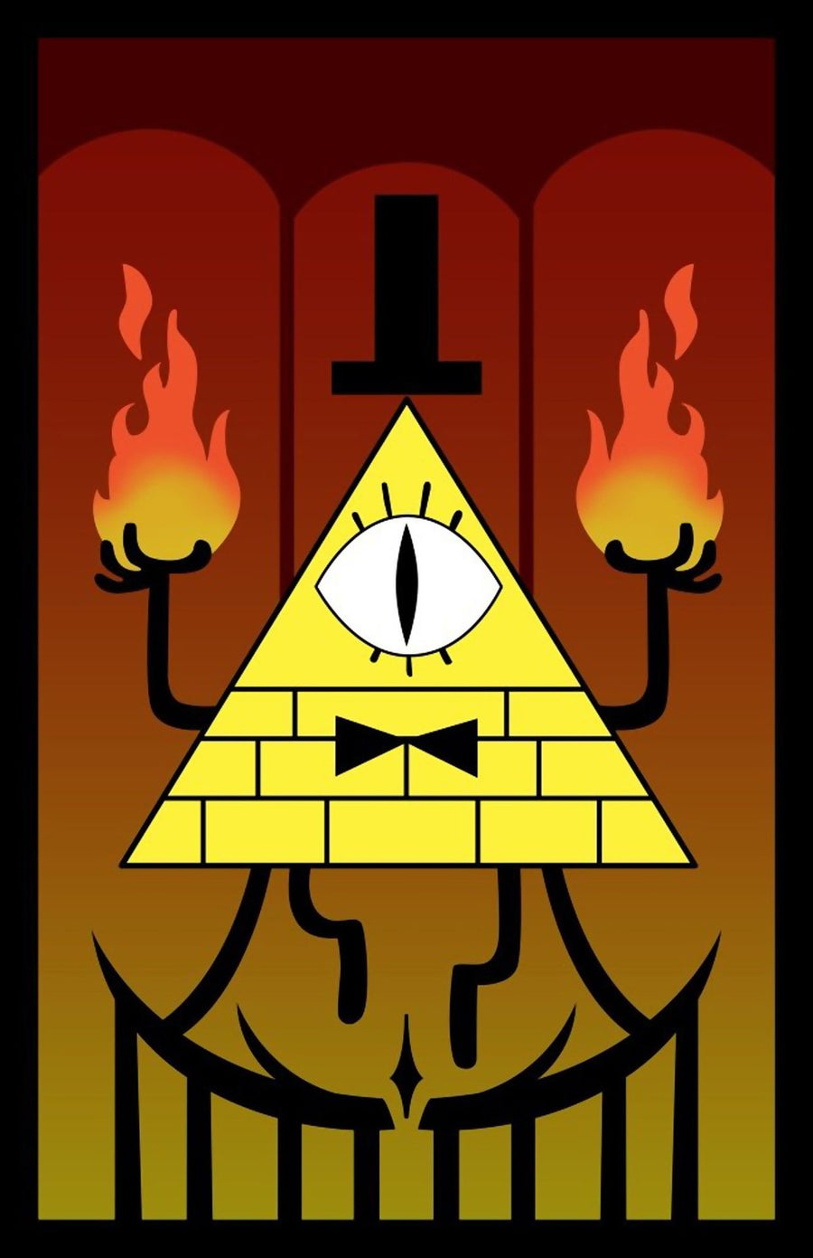 Bill Cipher Gravity Falls Poster