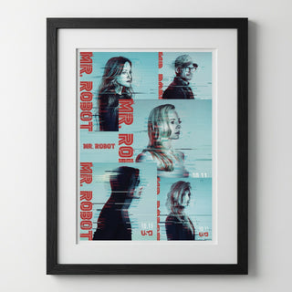 Mr. Robot Glitch Style Poster
