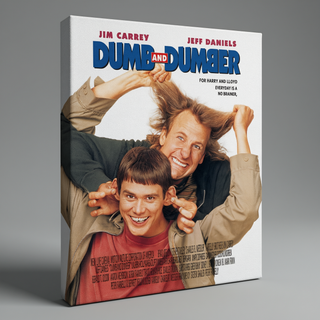 Dumb and Dumber Movie Poster - Stretched Canvas