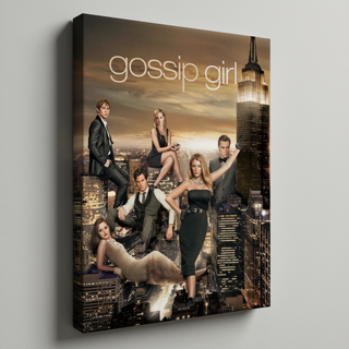 Gossip Girl NYC Skyline Poster - Stretched Canvas