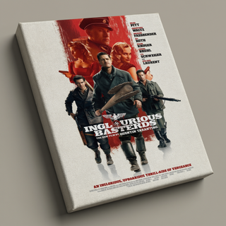 Inglourious Basterds Movie Poster - Stretched Canvas