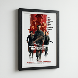 Inglourious Basterds Movie Poster - Wooden Framed Canvas