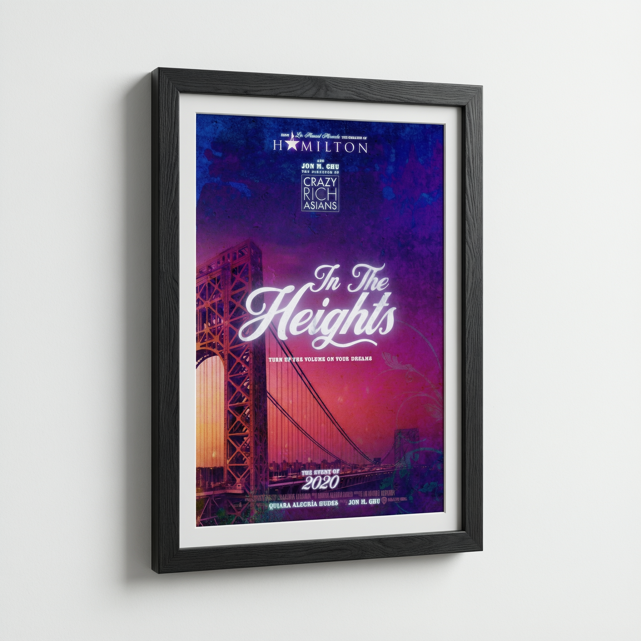 In The Heights Movie Poster - Wooden Framed Canvas