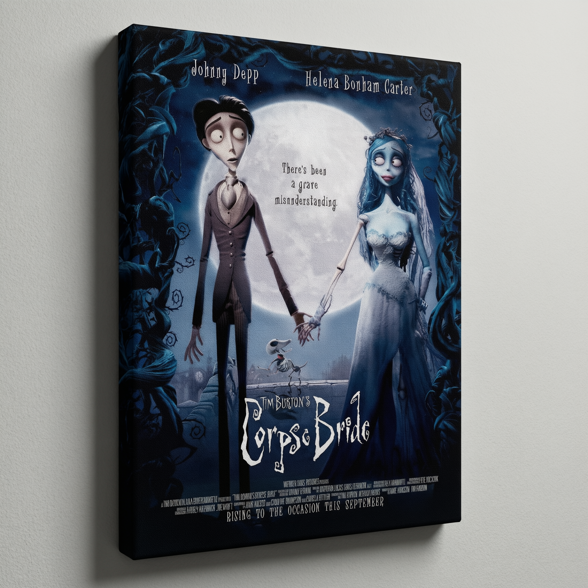 Corpse Bride Movie Poster - Stretched Canvas