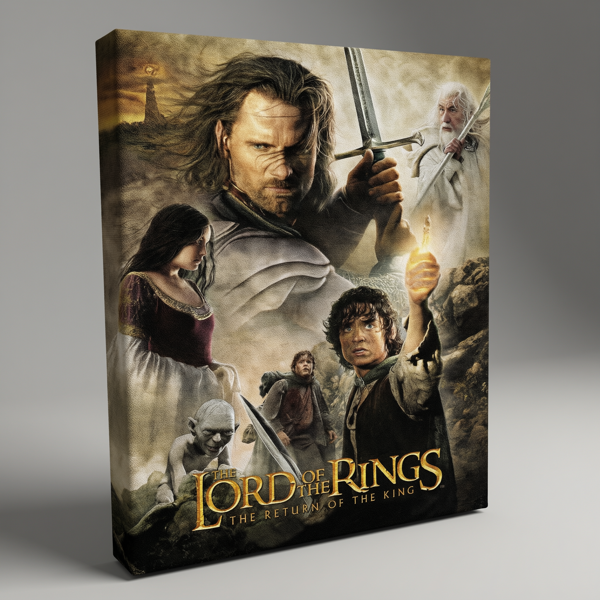 Lord of the Rings Poster - Stretched Canvas