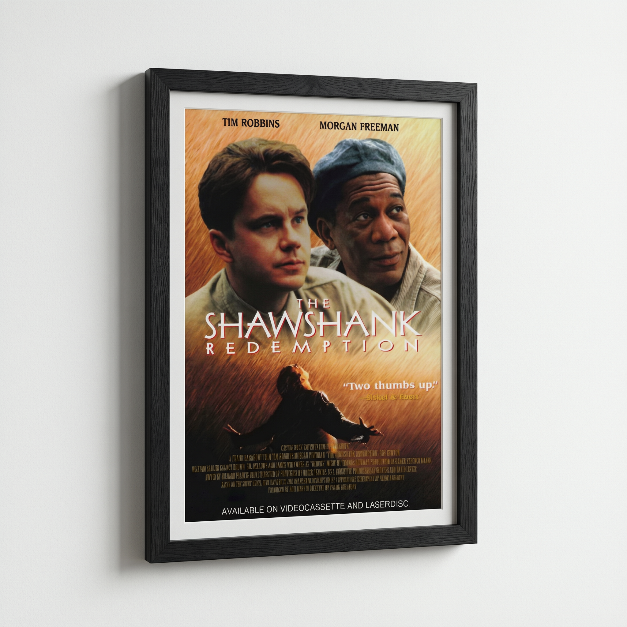 The Shawshank Redemption Movie Poster - Wooden Framed Canvas
